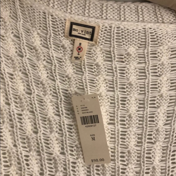 Cream knit sleeveless cardigan shrug NWT - Anthro - Picture 4 of 4